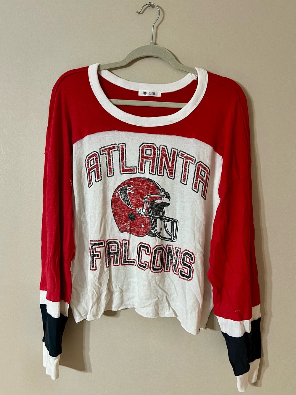 47 Women's Falcons Double Header Curve Toni Long Sleeve T-Shirt